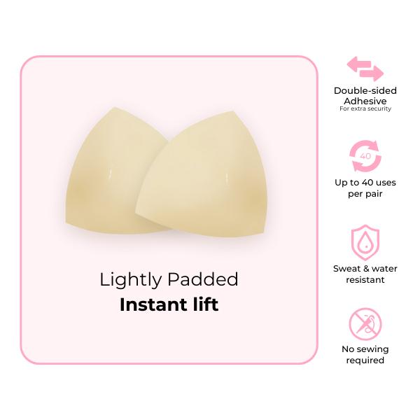 🩷Last Day 50% OFF⏳-- Invisible Lift - Patented Sticky Fashion Bra Inserts Prevents Nipple Slips No Sewing Required Low Cut Tops Womenswear