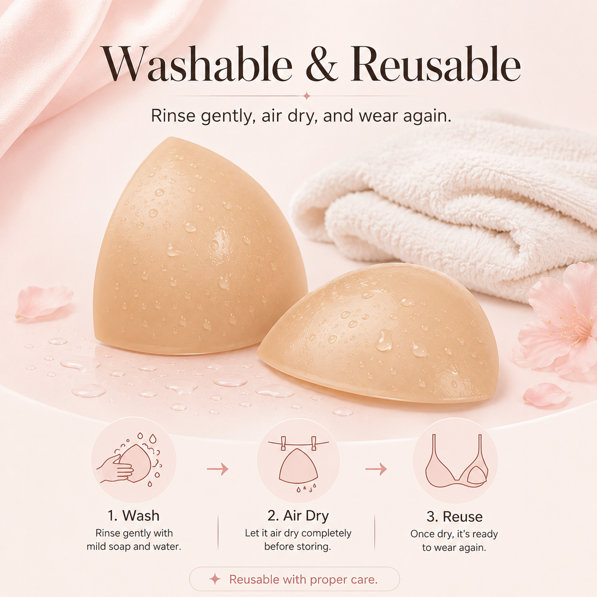 🩷Last Day 50% OFF⏳-- Invisible Lift - Patented Sticky Fashion Bra Inserts Prevents Nipple Slips No Sewing Required Low Cut Tops Womenswear