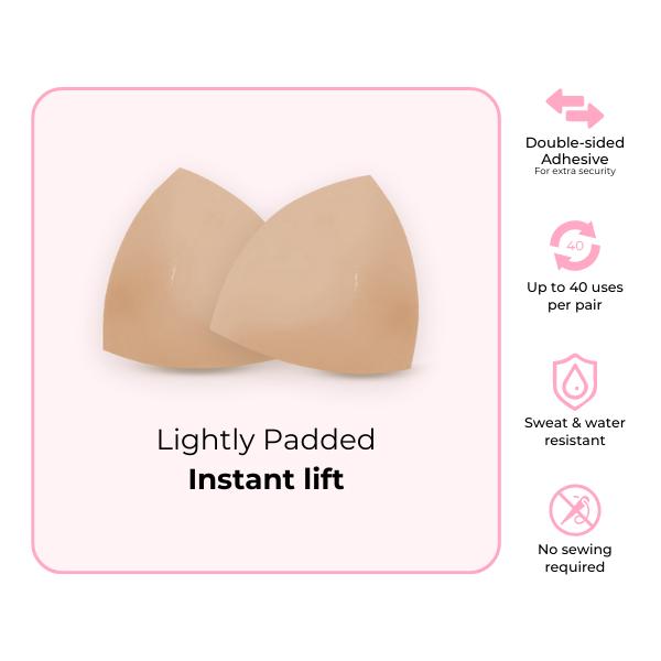 🩷Last Day 50% OFF⏳-- Invisible Lift - Patented Sticky Fashion Bra Inserts Prevents Nipple Slips No Sewing Required Low Cut Tops Womenswear